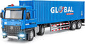 Semi Truck Toy with Metal Cab Large Tractor Trailer - Real Lights