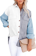 Dokotoo Womens Corduroy Button Down Shirt - Oversized (Style P1BT)