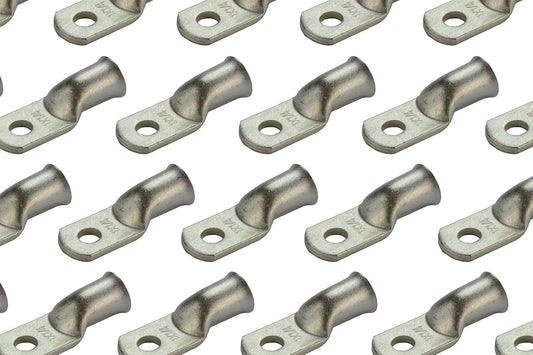Tinned Copper Welding Battery Cable Ends for Marine Use - 100 Pack