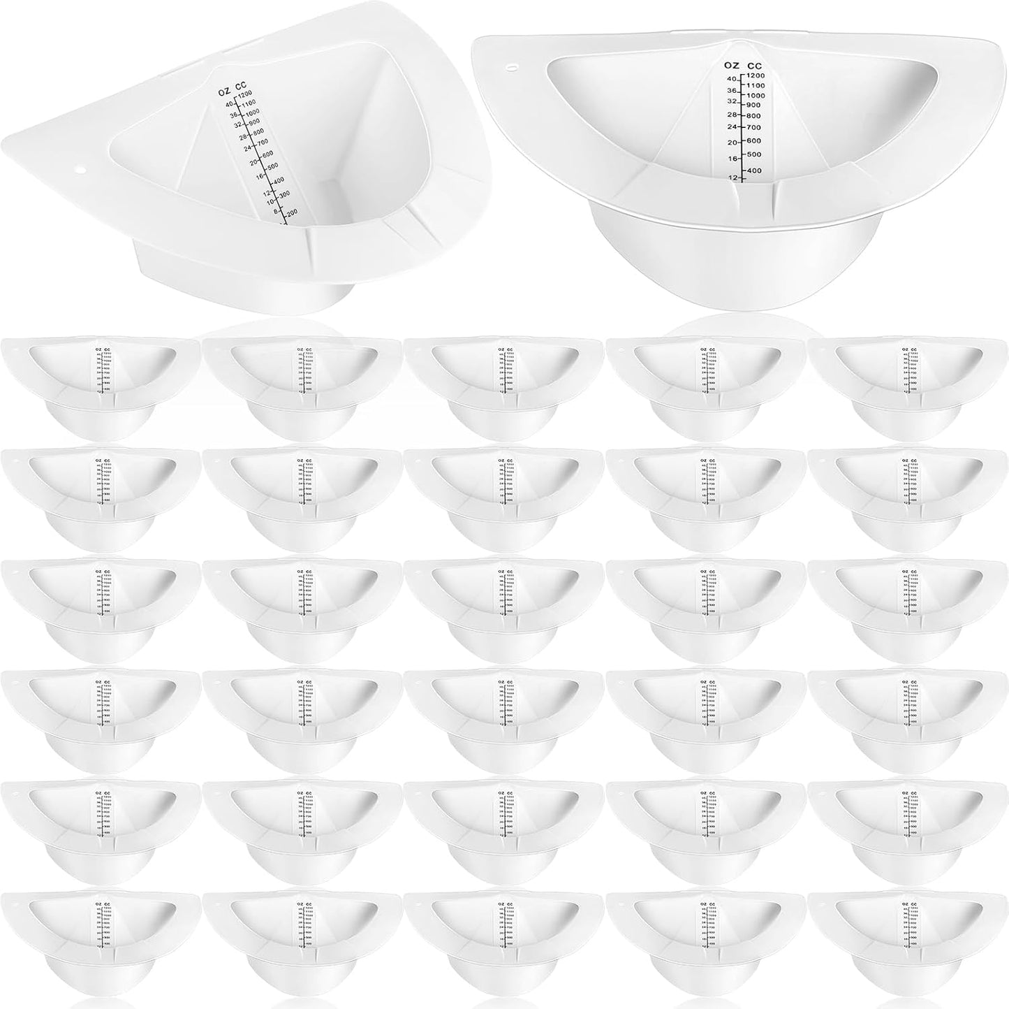 TrelaCo 30 Pcs Urine Collection Hats for Toilets, 40oz Capacity
