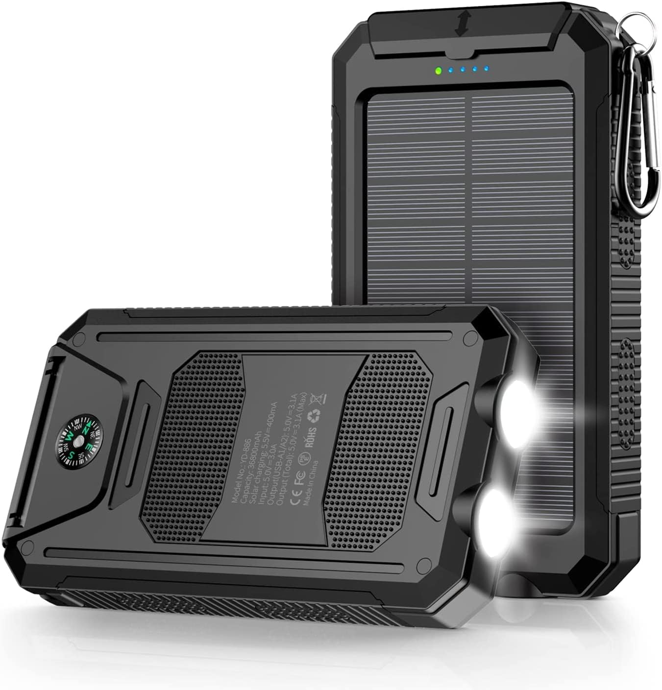 Ultra Powerful Solar Power Bank - 36800mAh Capacity