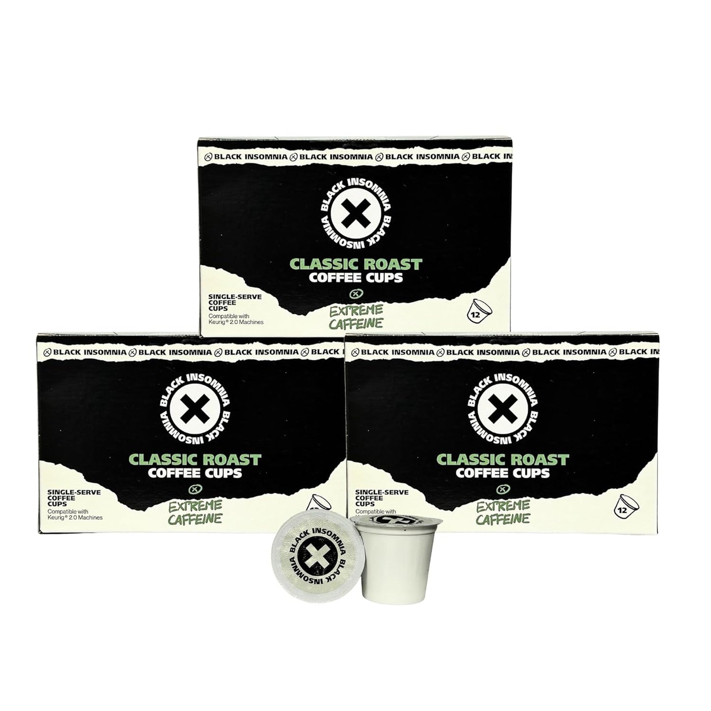 Black Insomnia Coffee Pods - Strongest Coffee for Keurig Users