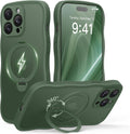 GolbinBox iPhone 14 Pro Max Case with 360 Magnetic Stand - Green