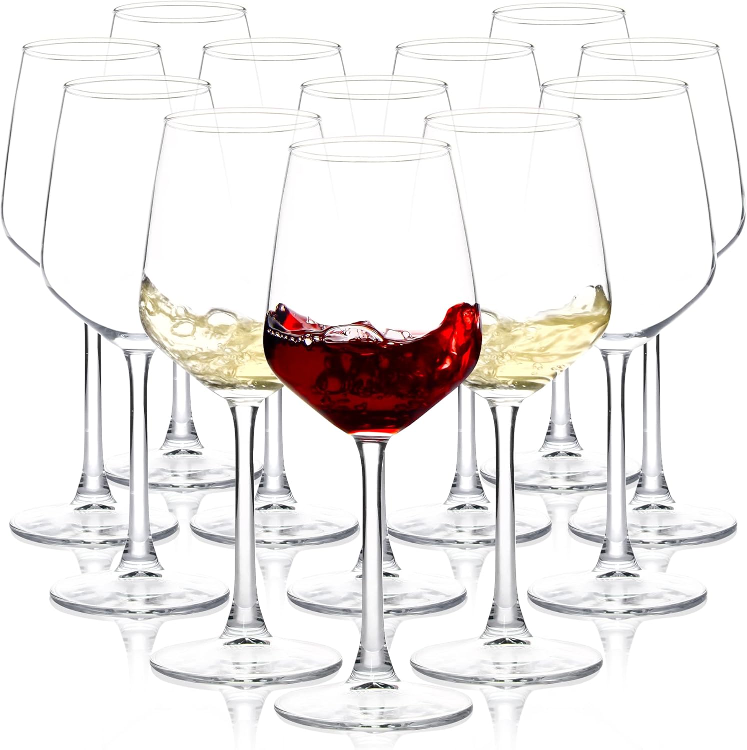 Wine Glasses Set of 12 for Red and White Wine Lovers