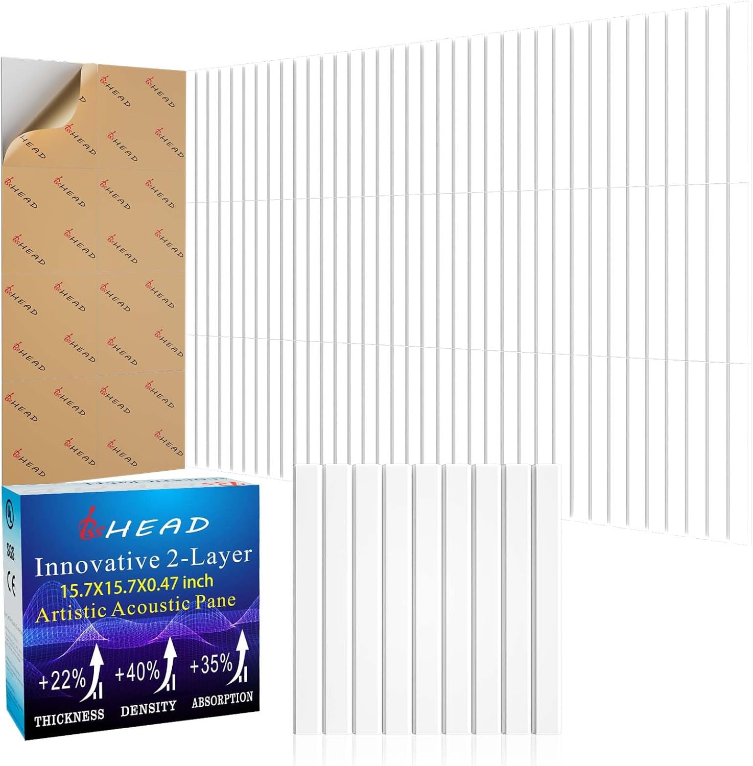 8 Pack Large Soundproof Wall Panels for Superior Noise Reduction