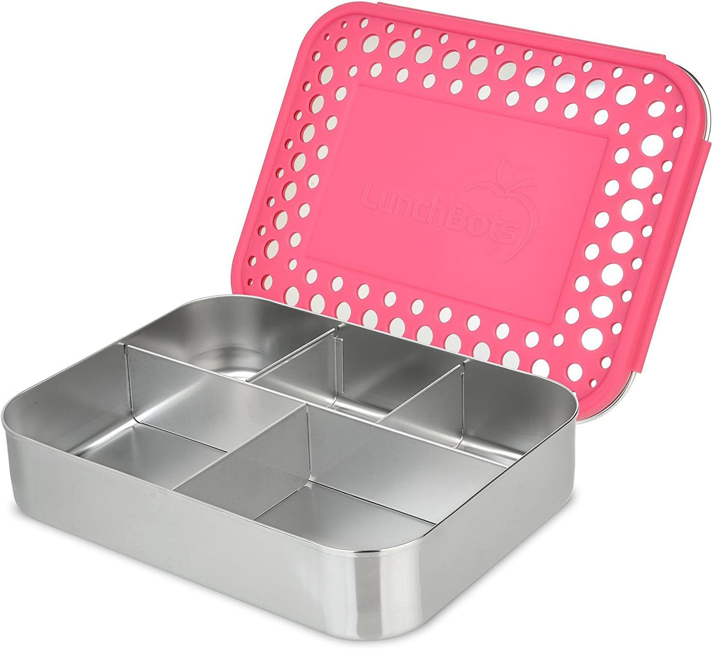 LunchBots Large Cinco Stainless Steel Bento Box for Healthy Meals