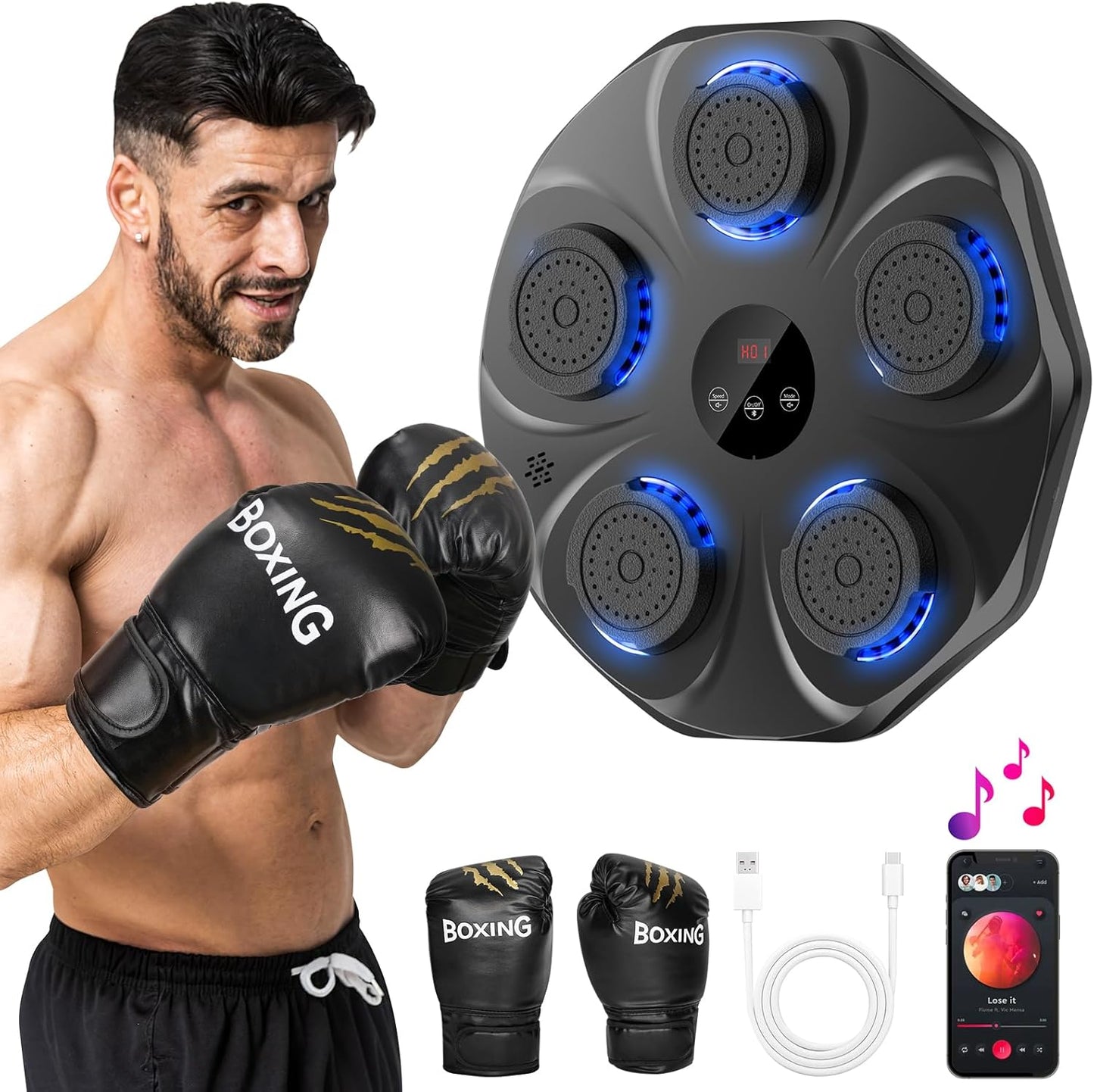 Bluetooth Smart Boxing Machine for Home Gym