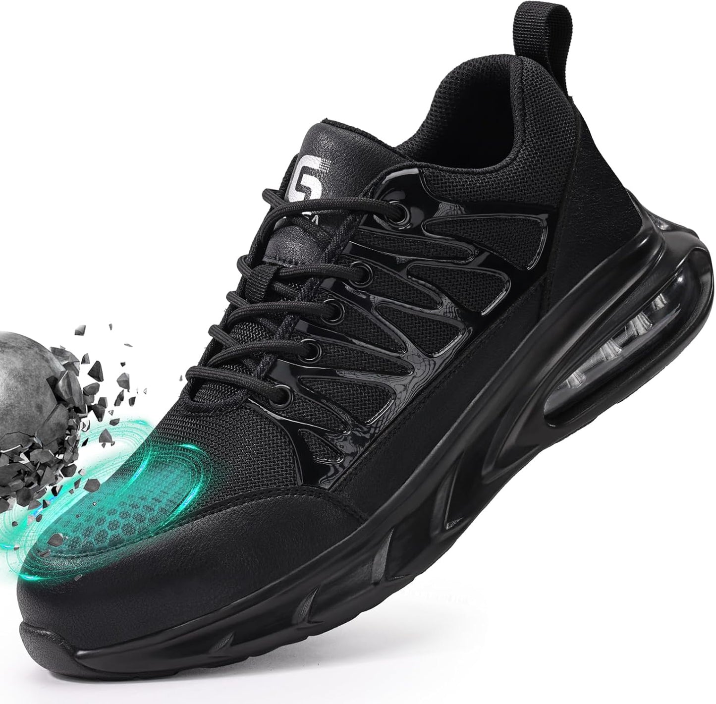 Steel Toe Shoes for Men - Indestructible Work Sneakers for Safety
