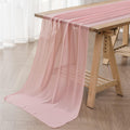 12Pack 9ft Chiffon Table Runner 14x108 in Sheer Light Pink - Romantic