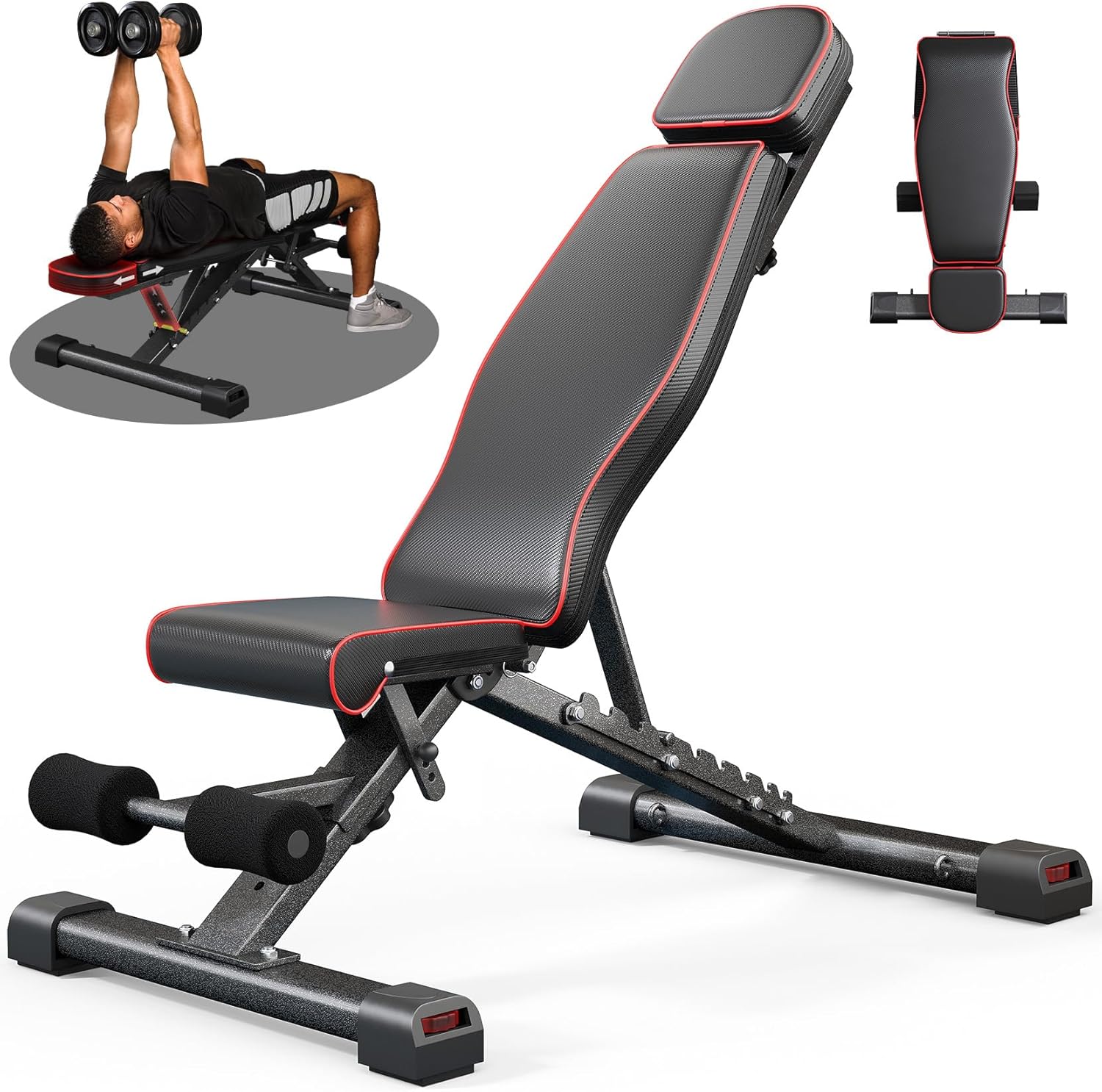 YOLEO 880LB Adjustable Weight Bench for Home Gym Workouts