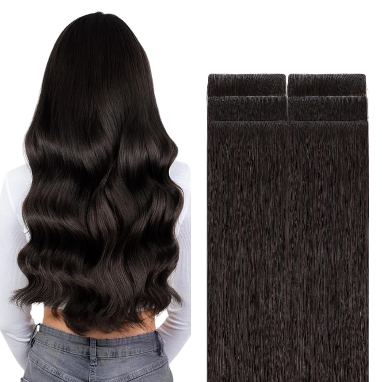 GOO GOO Invisi Edge Tape in Hair Extensions for Natural Look
