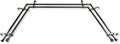 13/16in Double Bay Curtain Rod 20-36in, 38-72in - Black