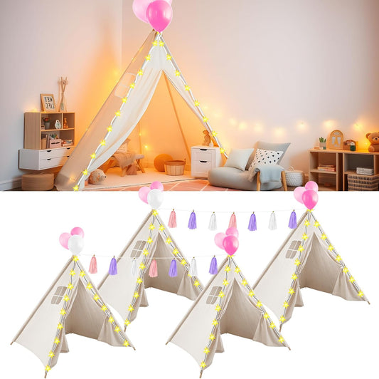 PLULON Kids Slumber Party Teepee Set