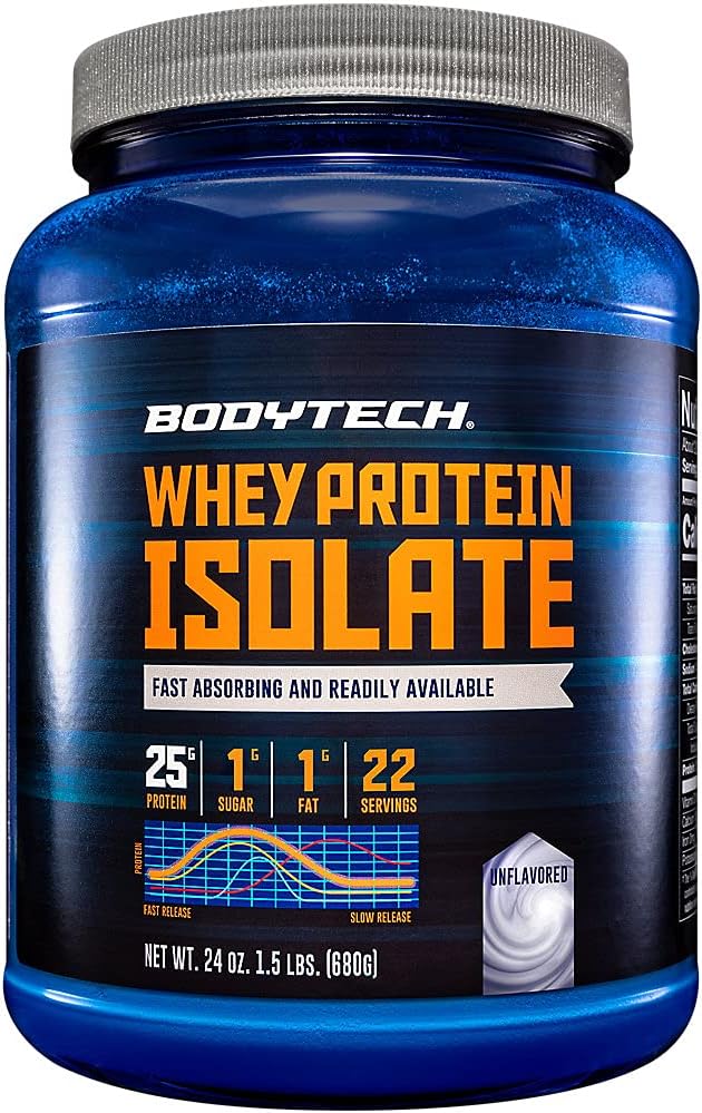 BODYTECH Whey Protein Isolate Powder for Muscle Growth & Recovery