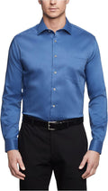 Van Heusen Mens Dress Shirt Regular Fit Ultra Wrinkle Free Flex Collar