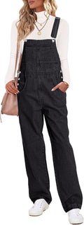 luvamia Overalls Women Loose Fit Denim Baggy Jumpsuit - Comfortable