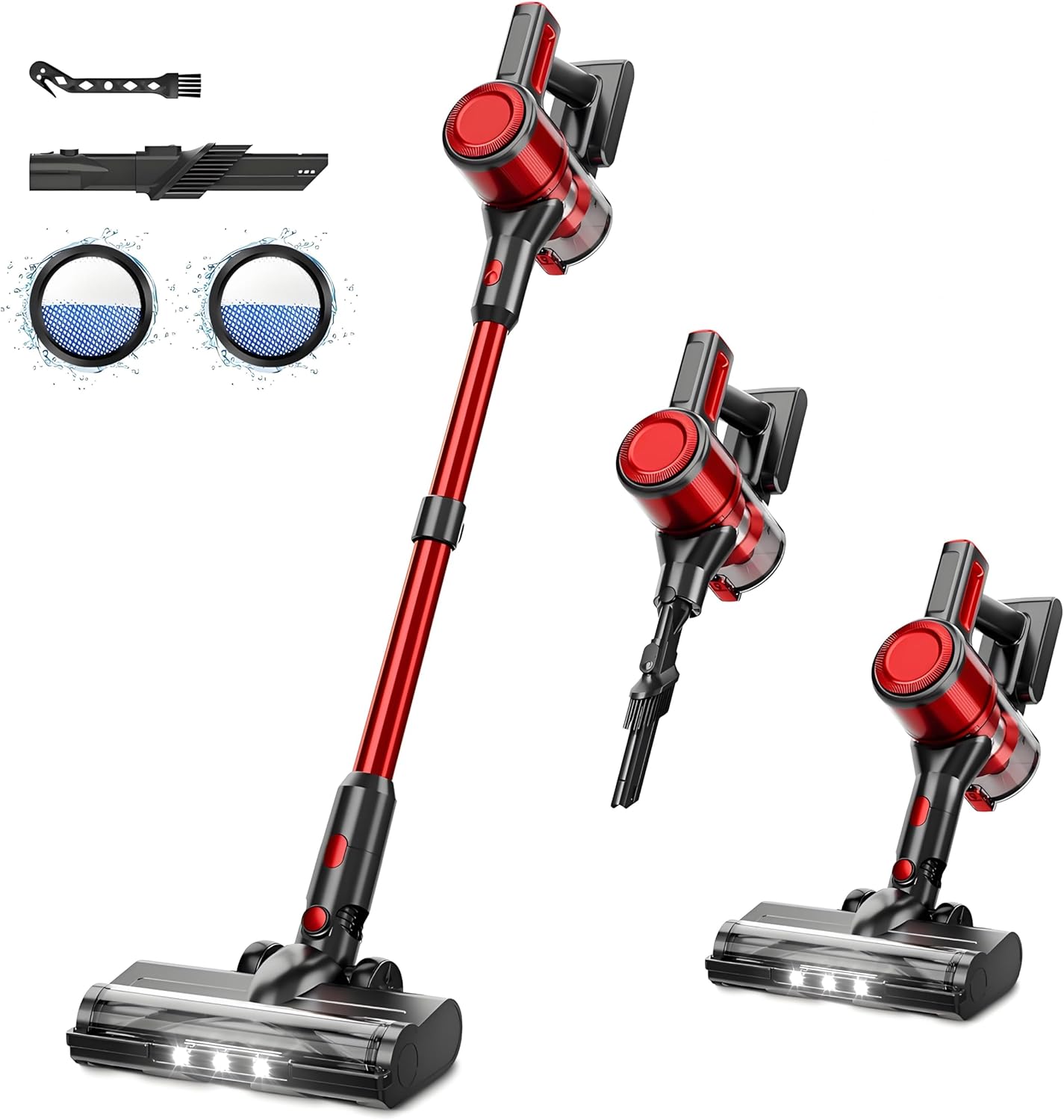 Cordless Vacuum Cleaner for Home - 30Kpa Lightweight Stick