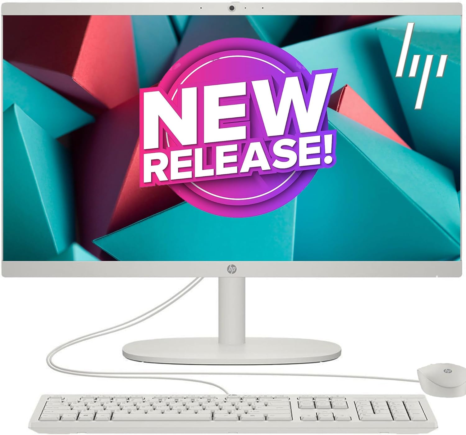 HP NewVersion All-in-One Desktop with 22in FHD Display and 40GB RAM