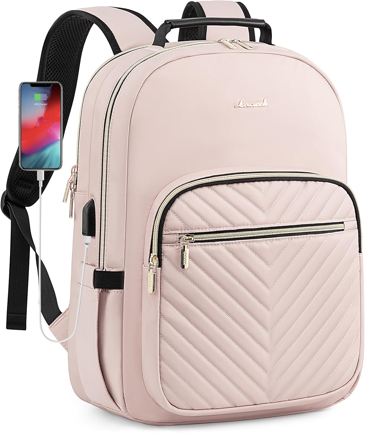 LOVEVOOK Laptop Backpack Purse for Women with USB Port