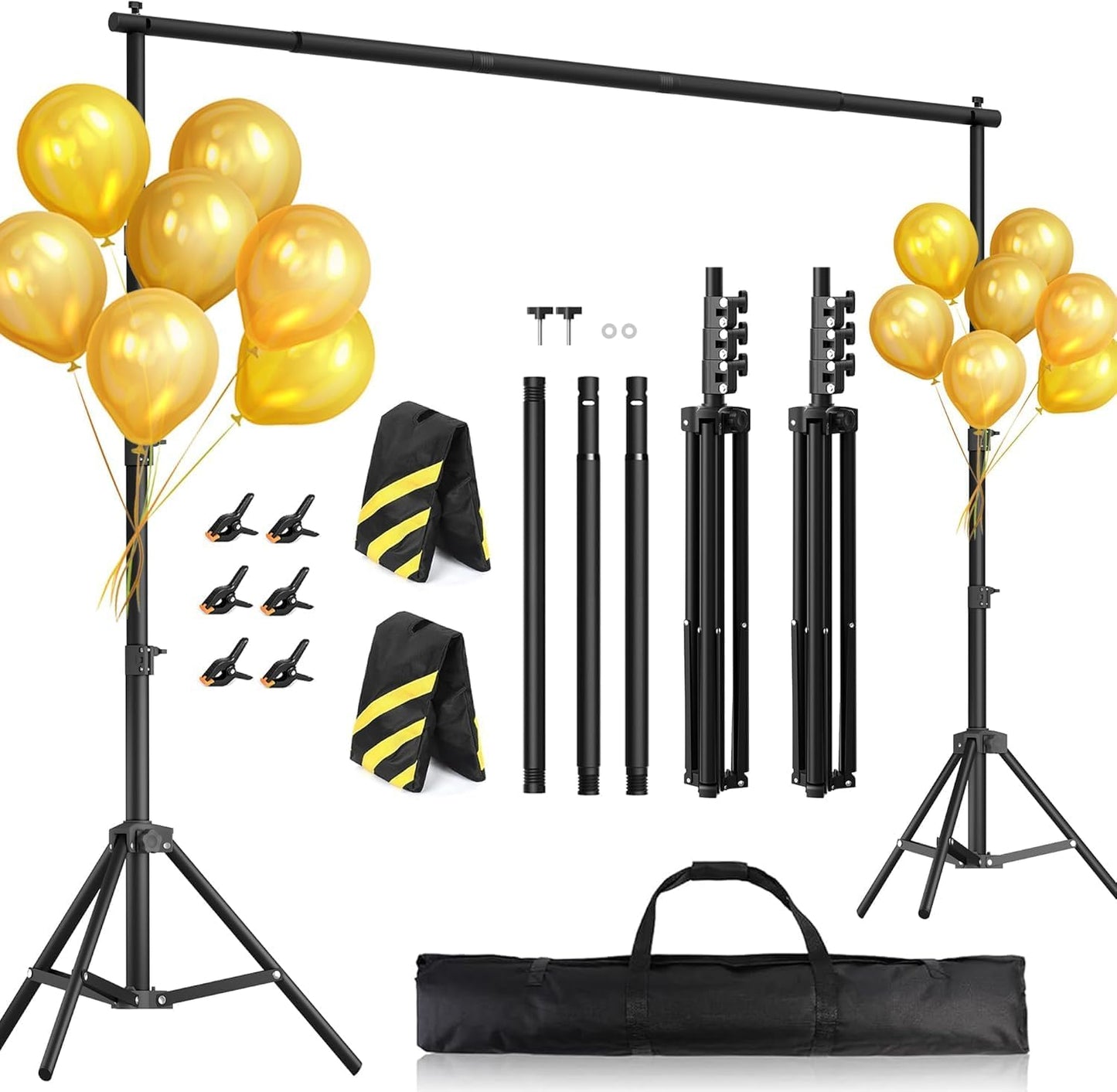 Heavy-Duty Backdrop Stand for Photography and Party Use