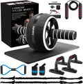 Ab Roller Wheel 10-in-1 Kit - Complete Home Core Trainer
