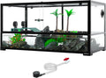 REPTIZOO 50 Gallon Turtle Tank Aquarium - Water-Land Habitat