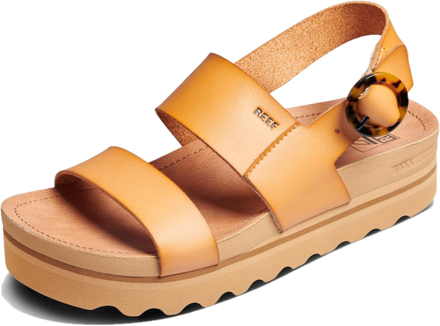 REEF Women's Vista Hi Buckle Platform Sandal for Comfort