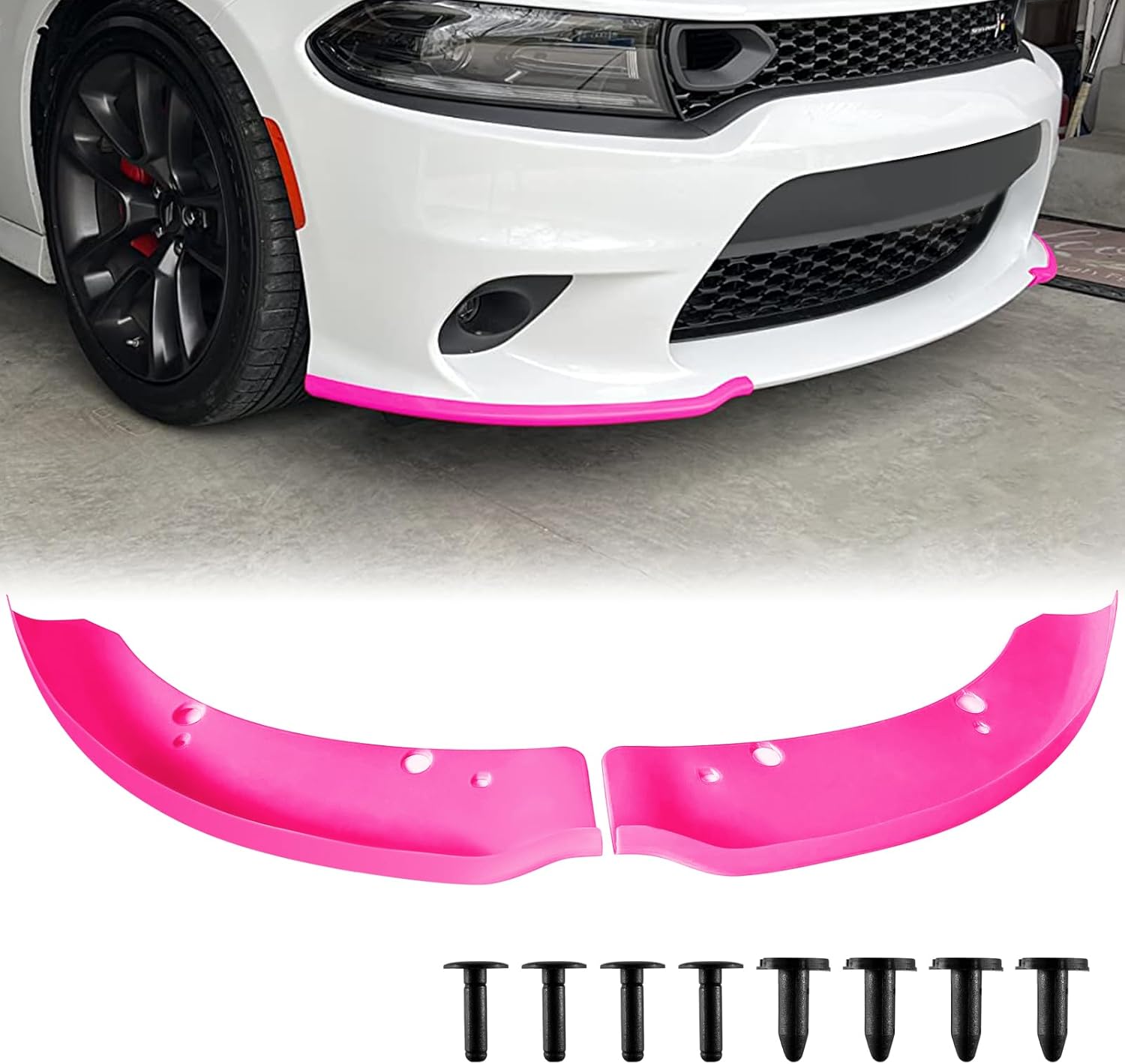 Front Bumper Lip Splitter Protector for Dodge Charger SRT 2015-2023
