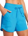 IUGA Womens 5in Swim Board Shorts High Waisted - Quick Dry Fit