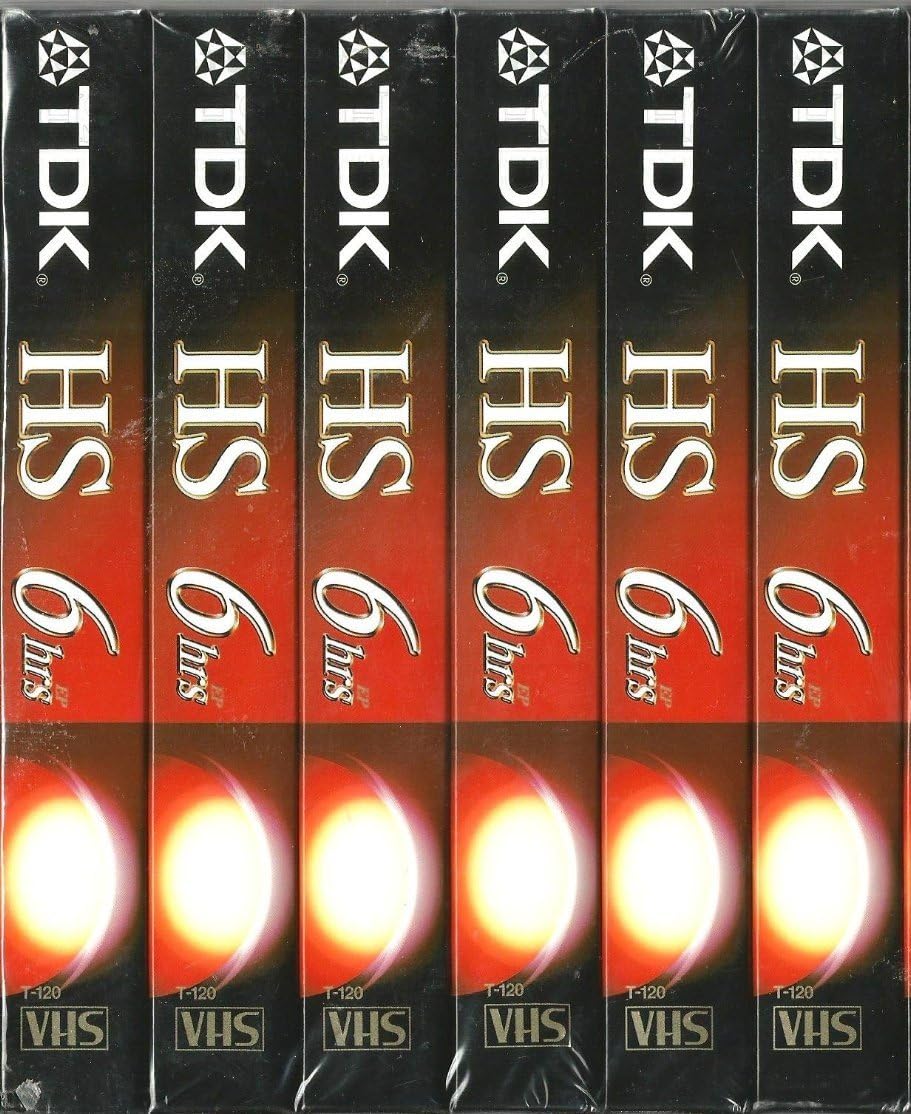 TDK T-120HS Premium Quality VHS Cassettes for Home Use