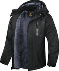 Keevoom Mens Winter Jacket Ski Snow Coat - Warm Waterproof Hooded