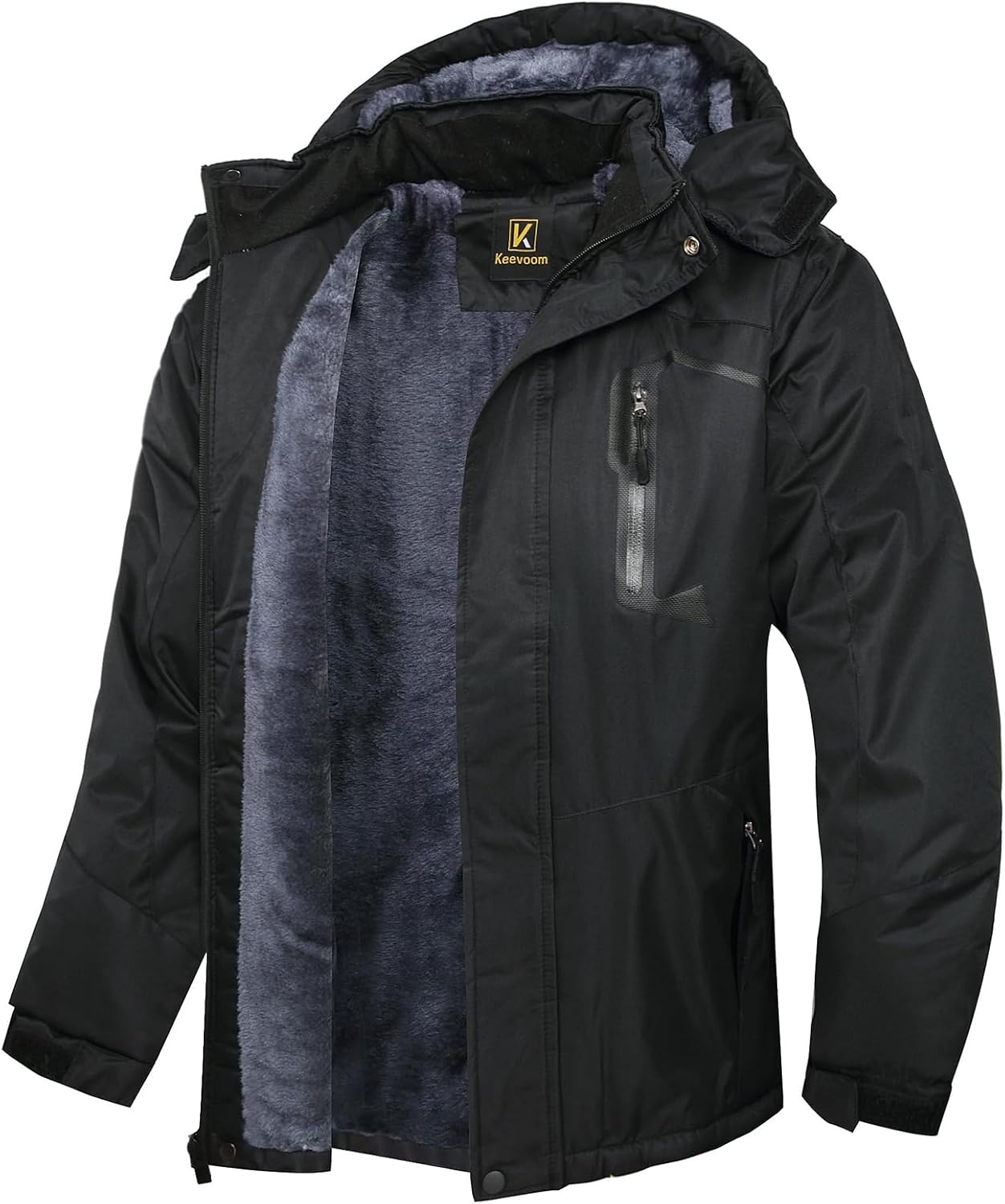 Keevoom Mens Winter Jackets for Skiing and Snowboarding Comfort