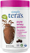 Pure Whey Protein Powder Dark Chocolate Family Size - Clean, Grass-Fed