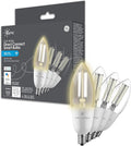 GE CYNC Smart LED B11 Candle Light Bulb Pack of 4 - Soft White Smart