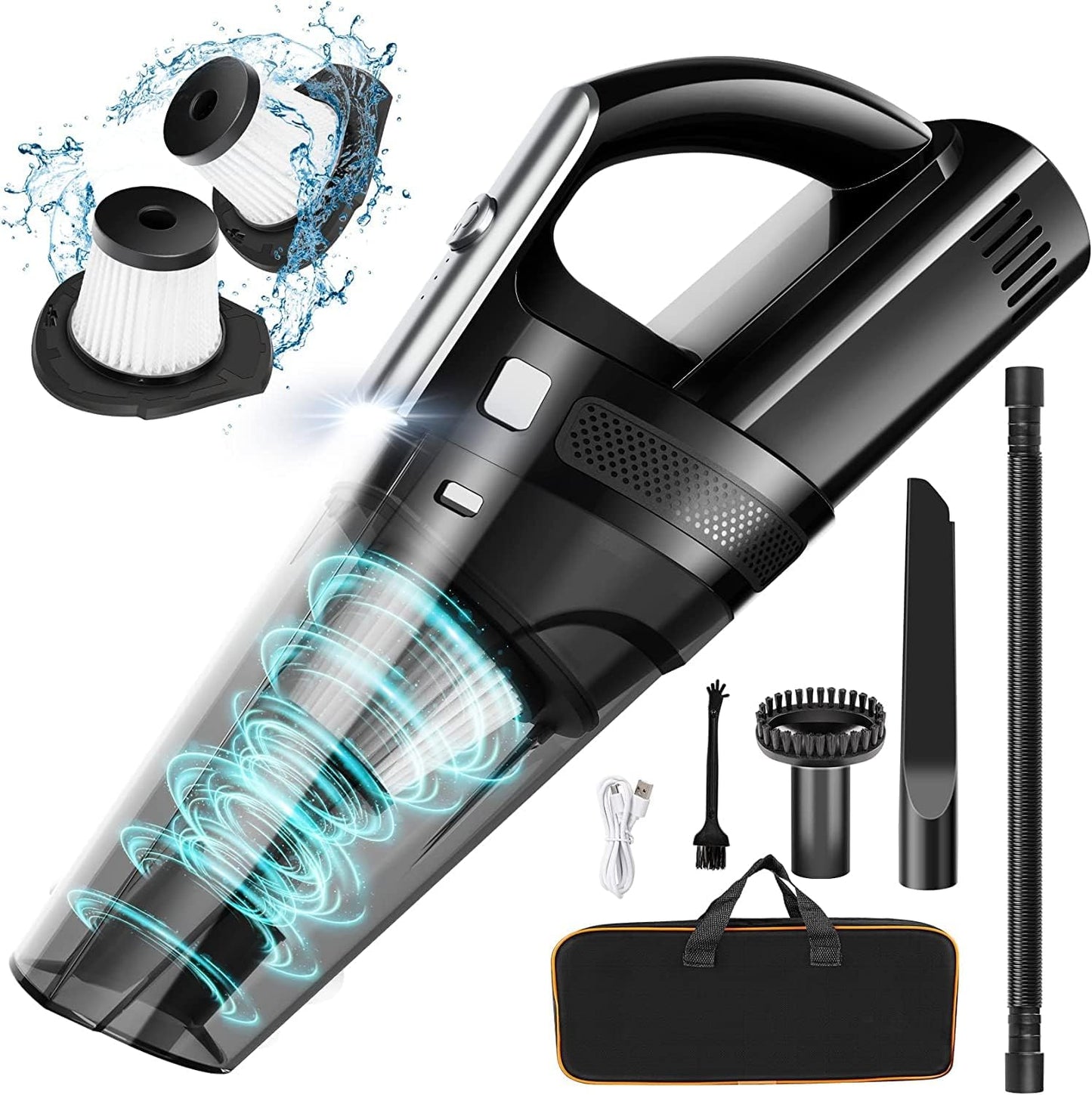 Handheld Vacuum Cordless Mini Cleaner with 11000PA Suction Power
