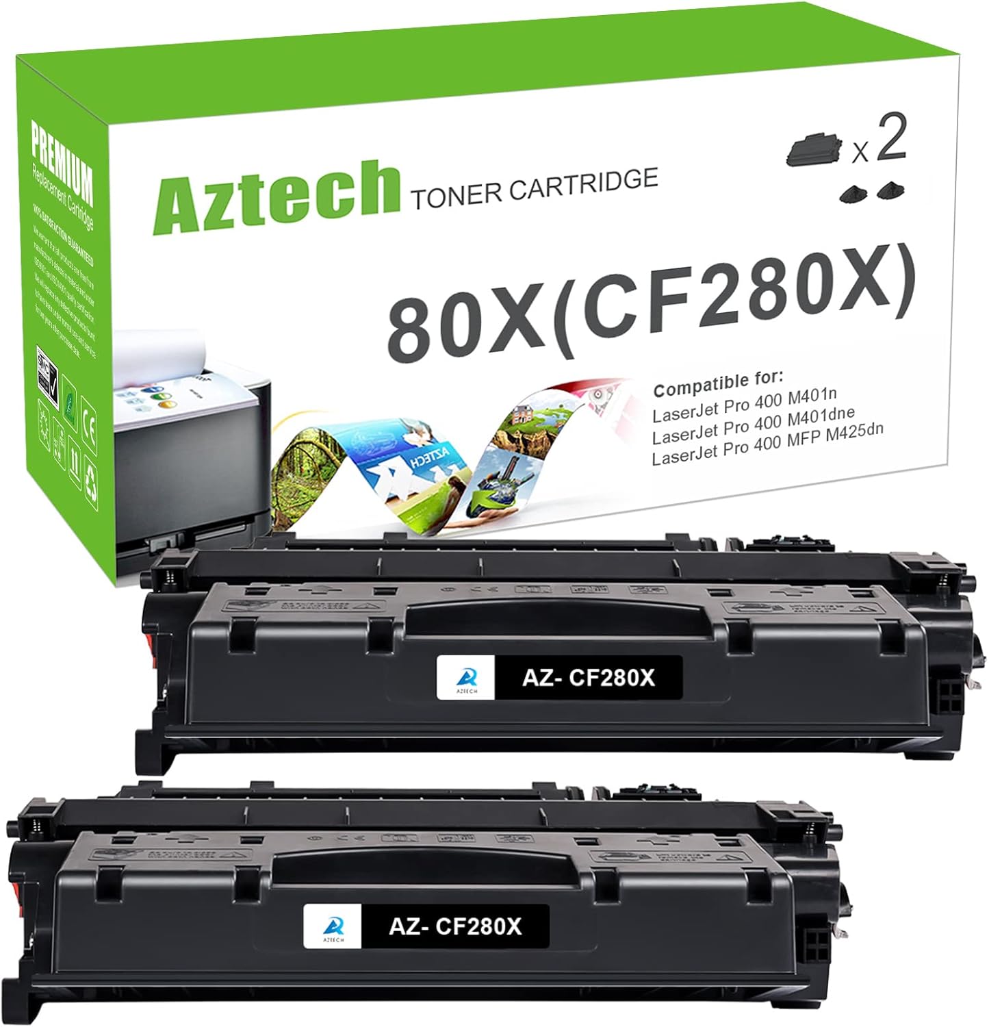 Aztech Compatible CF280X Toner Cartridge for HP Pro 400 Series