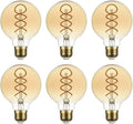 SD LUX G25 Dimmable Vintage Globe LED Bulbs 6W 450lm - Warm 2200K