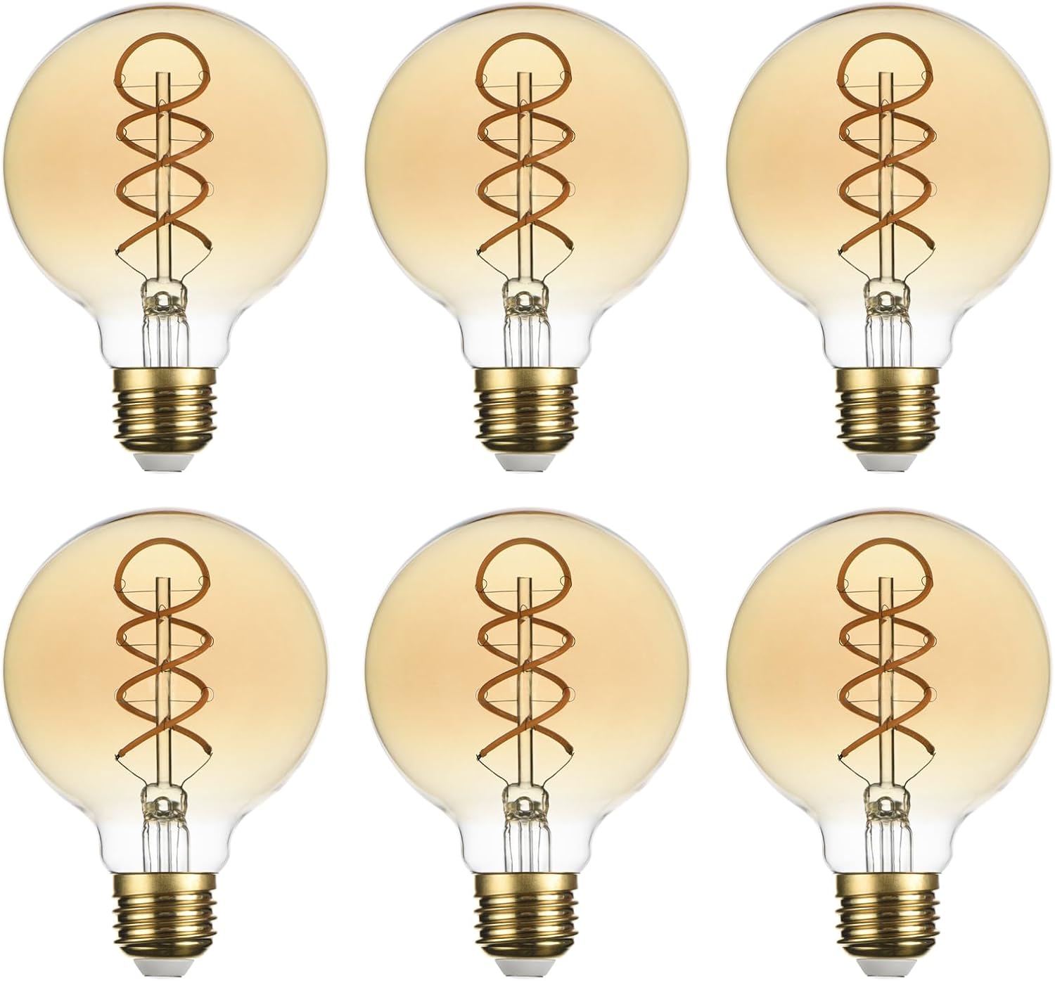 Dimmable Vintage Globe Light Bulbs for Cozy Atmosphere