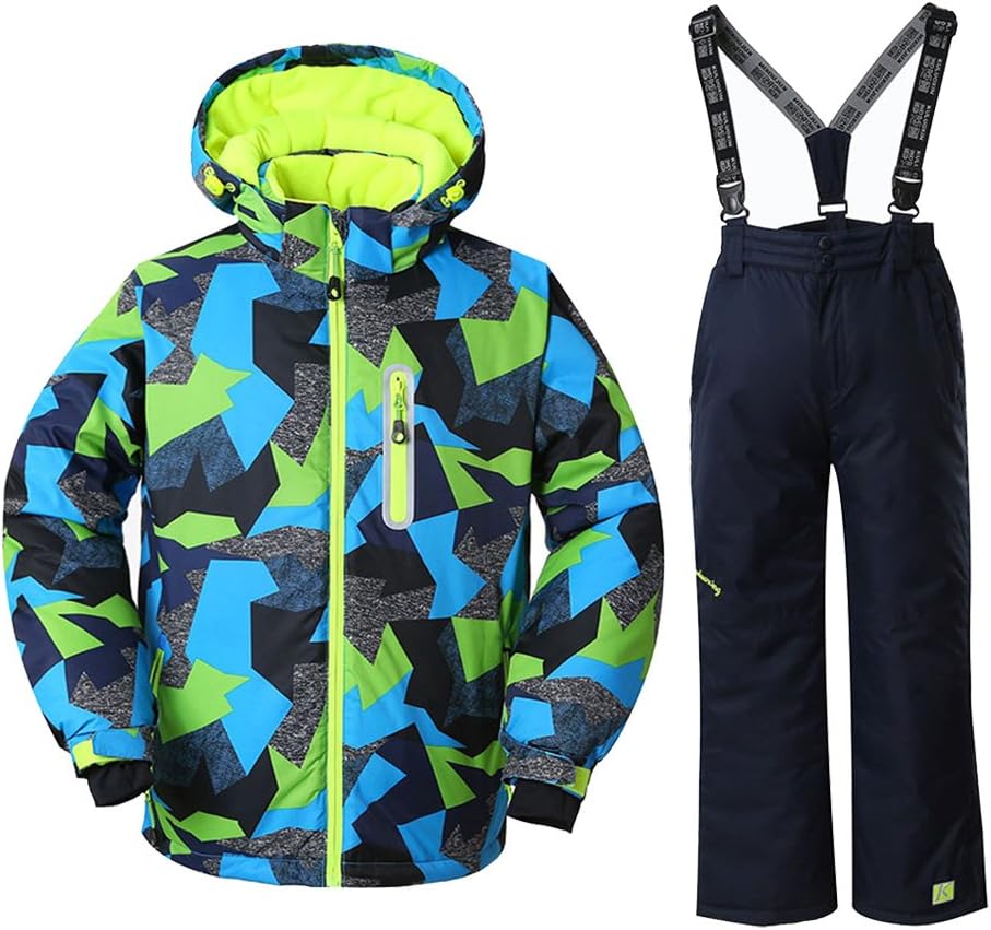 Boys Ski Jacket Snow Jacket Pants Suits for Winter Sports