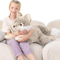 Giant Wolf Stuffed Animal 30in Plush - Super Soft Jumbo Cuddle