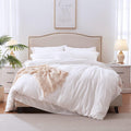 MILDLY Super Soft Duvet Cover Set Bright White - Ultra Soft Comfort