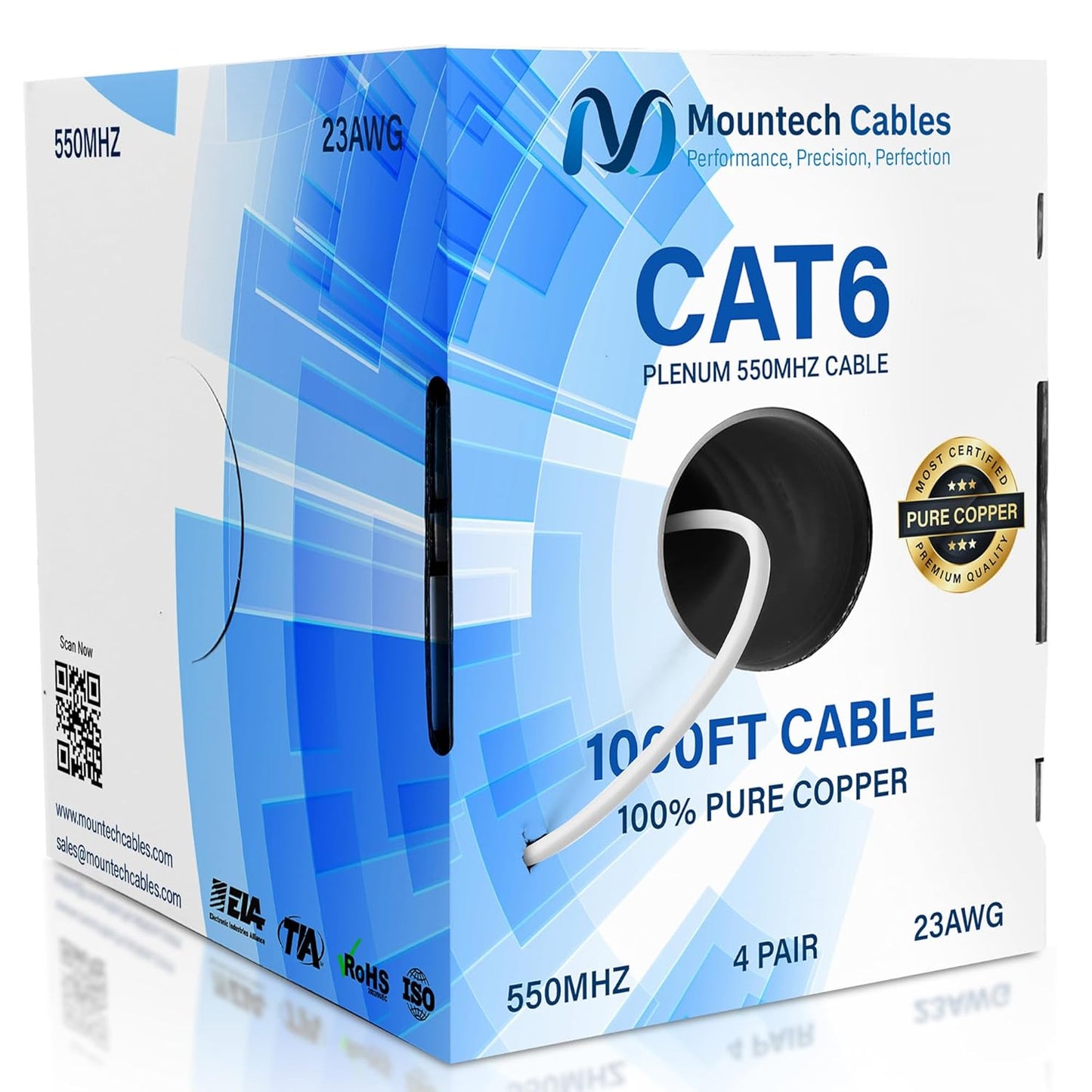 Cat6 Plenum 1000ft Cable for High Speed Networking Solutions