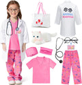Latocos 10pcs Kids Veterinarian Costume Toddler Doctor Vet Kit - Play