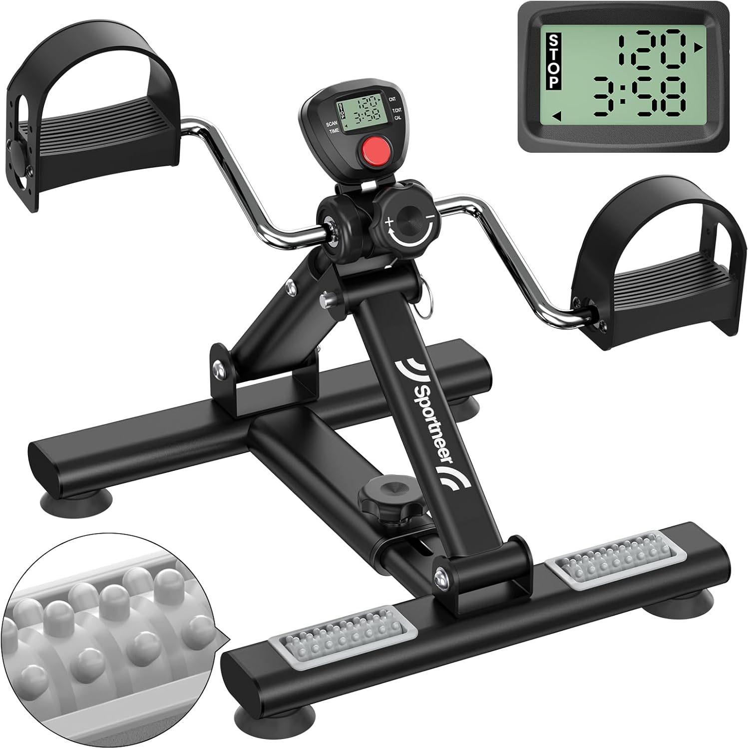 Sportneer Portable Under Desk Pedal - Arm & Leg Fitness
