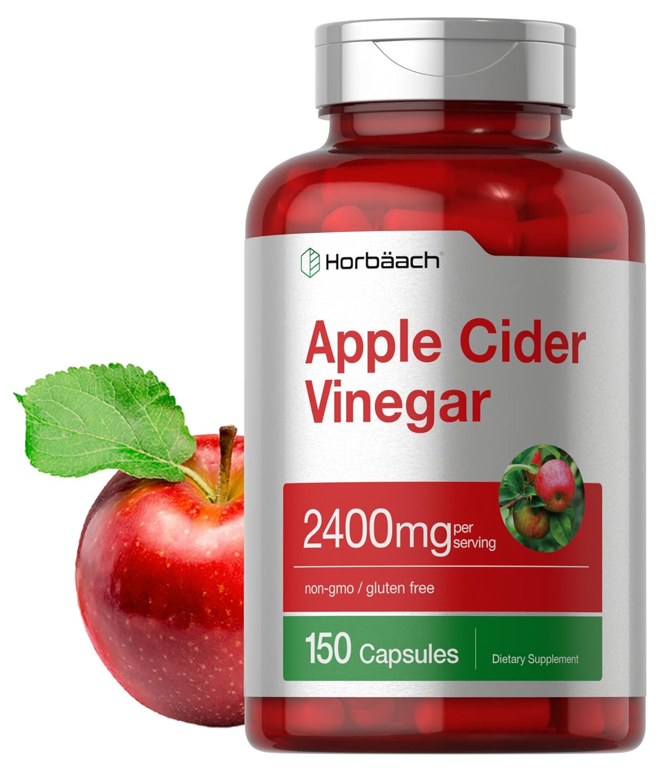 Horbach Apple Cider Capsules | 2400mg | Non-GMO