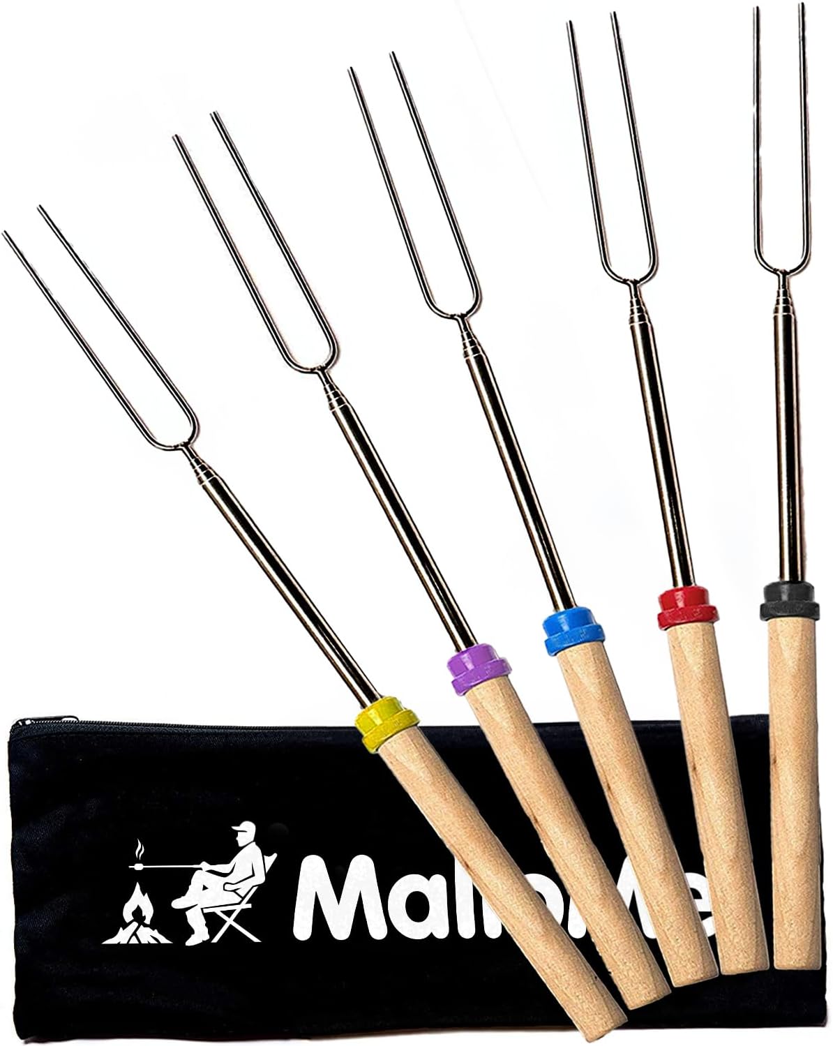 MalloMe 32 Smores Sticks 5 Pack - Campfire Cooking Essentials