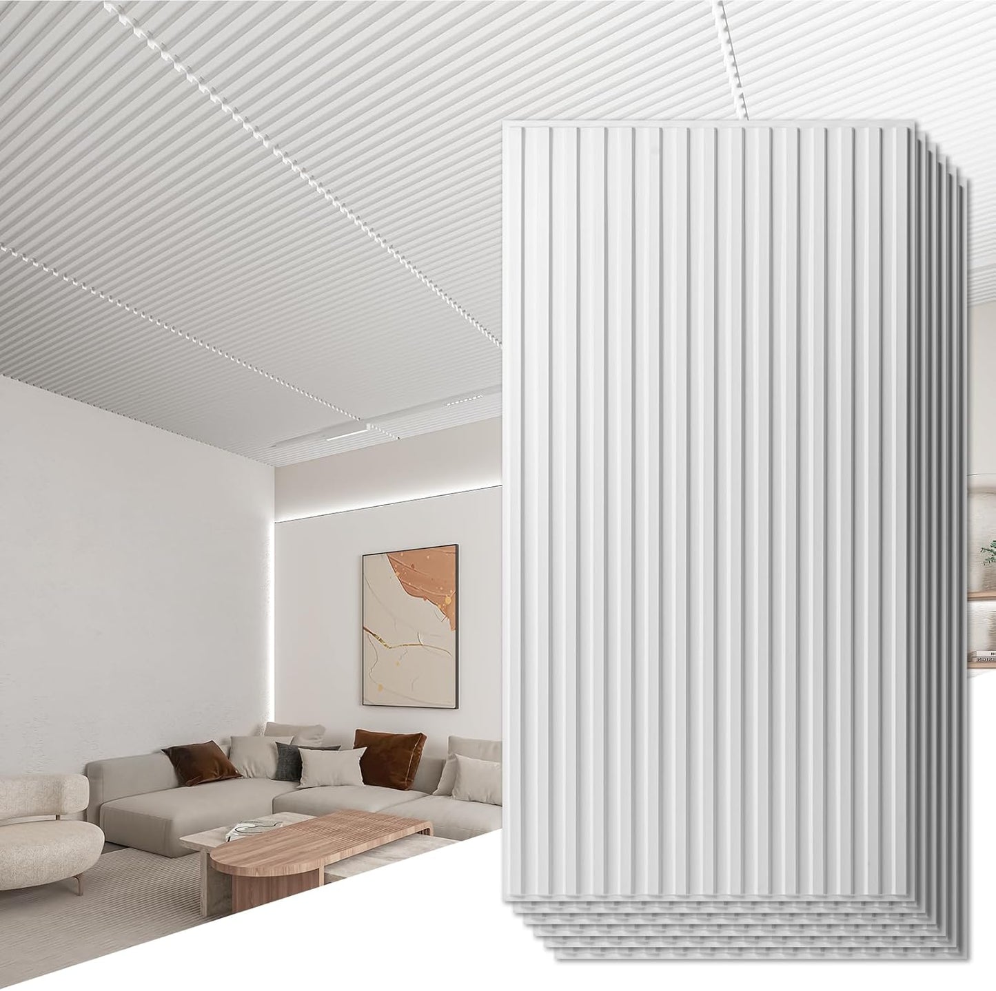Art3d 6-Pack Slat Design 3D Wall Panels for Stunning Decor