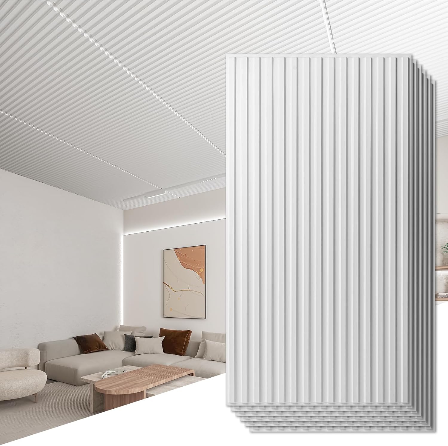 Art3d 6-Pack Slat Design 3D Wall Panels for Stunning Decor