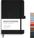Graph Paper Notebook A5 Grid Journal - Durable Leather Hardcover