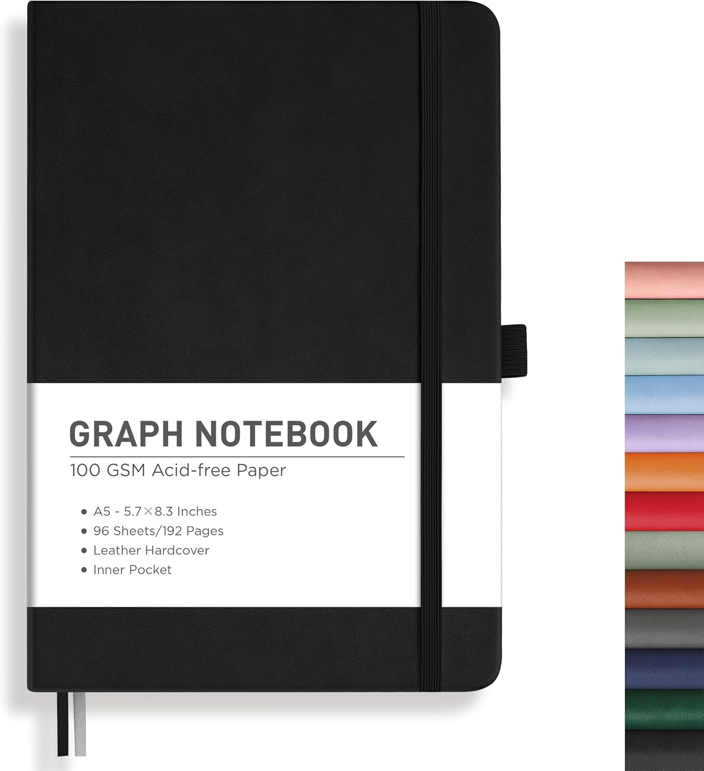 Premium A5 Grid Notebook Journal - 100 GSM Paper